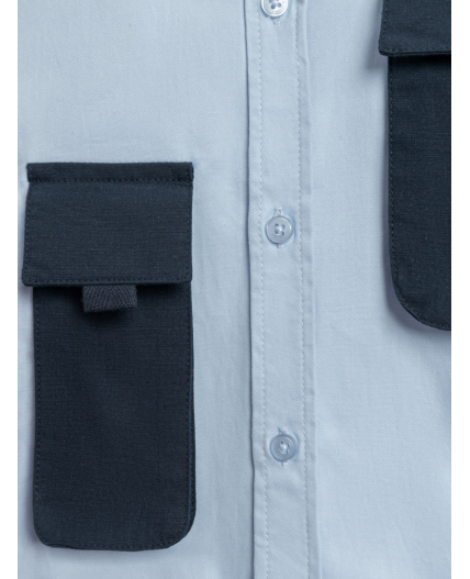 Сорочка верхняя детская для мальчиков Sofokl голубой