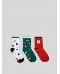 Носки детские в наборе из 3 пар Sur цвет в ассортименте
