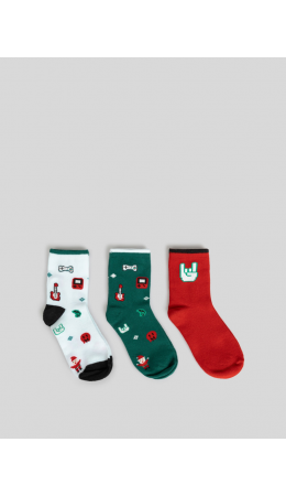 Носки детские в наборе из 3 пар Sur цвет в ассортименте