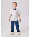Сорочка верхняя детская для мальчиков Yan белый