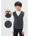 Жилет детский для мальчиков Gualdo1 серый меланж
