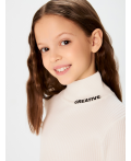 Свитер детский для девочек Alberta молочный