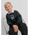 Джемпер детский для мальчиков Peregrin черный принт