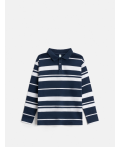 Джемпер детский для мальчиков Brandir бело-голубой в полоску