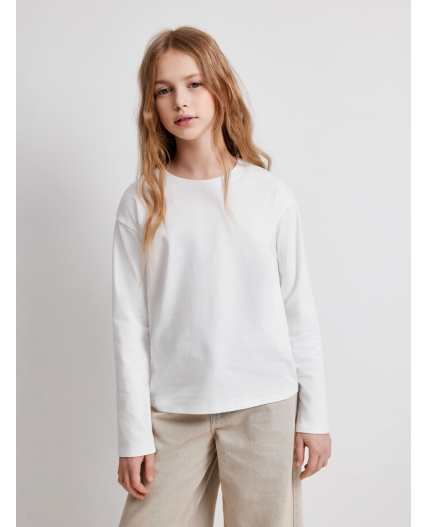 Джемпер детский для девочек Snegir белый