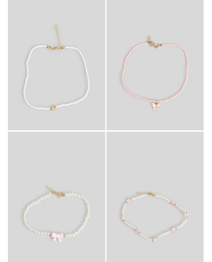 Набор из 4 шт.бусы дет. Dolmo разноцветный