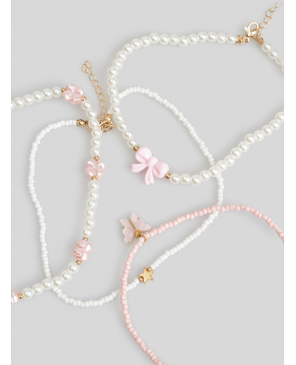 Набор из 4 шт.бусы дет. Dolmo разноцветный