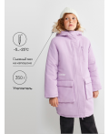 Пальто детское для девочек Glossu сиреневый