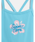 Майка детская для девочек Idra голубой