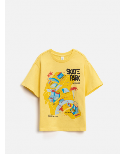 Футболка детская для мальчиков Powidlo желтый