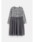 Платье детское для девочек Alfiya серый