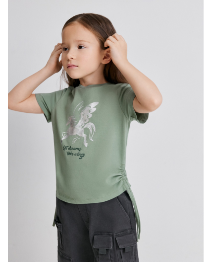 Футболка детская для девочек Vegas бледно-зеленый