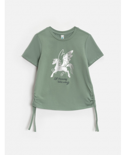 Футболка детская для девочек Vegas бледно-зеленый