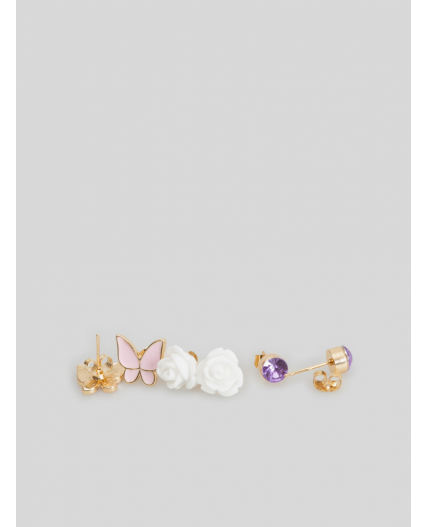 Набор из 3 пар серег дет. Alvetic разноцветный