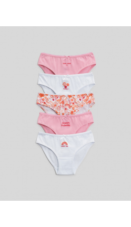 Трусы детские для девочек в наборе из 5 шт. Arapey цвет в ассортименте