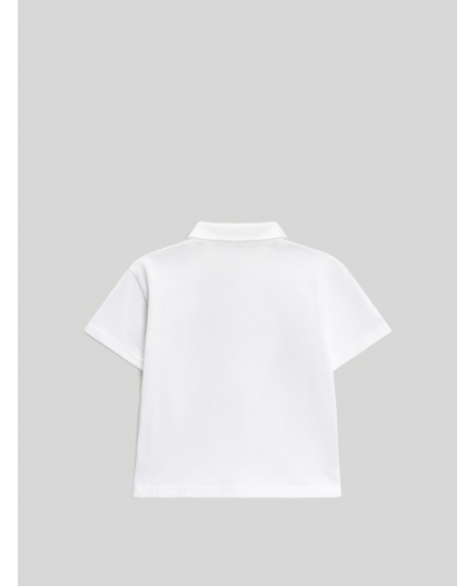 Сорочка-поло верхняя для мальчиков Knedlik белый