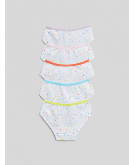 Трусы детские для девочек в наборе из 5 шт. Mango цвет в ассортименте