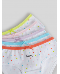 Трусы детские для девочек в наборе из 5 шт. Mango цвет в ассортименте