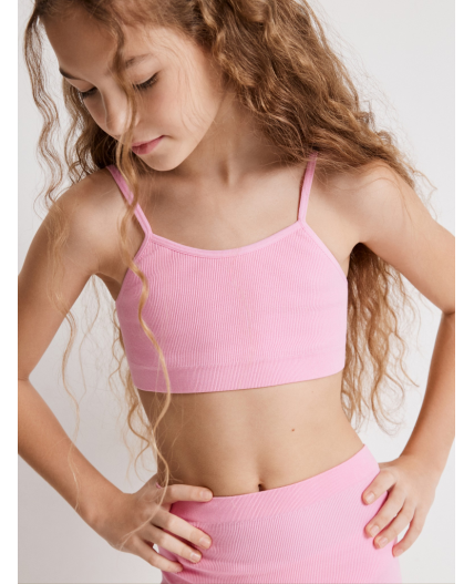 Комплект детский для девочек ((1)топ и (2) шорты) Mohana розовый