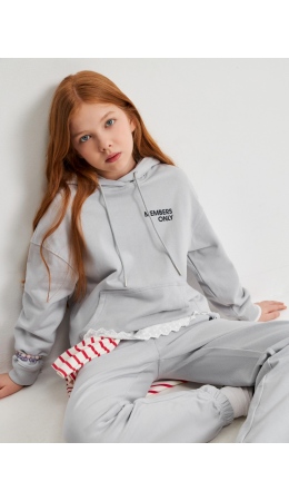 Джемпер детский для девочек Utka_h серый