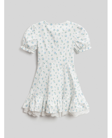 Платье детское для девочек Valen2 белый принт