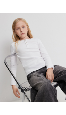 Джемпер детский для девочек Calverton белый