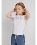 Футболка детская для девочек Chibis белый
