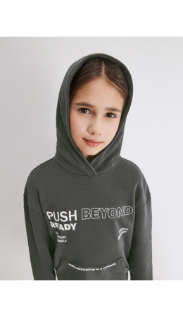 Джемпер детский для девочек Kata графитовый