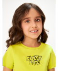 Футболка детская для девочек Odry лайм