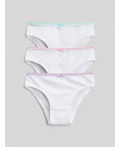 Трусы детские для девочек в наборе из 3шт Sloan белый