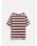 Футболка детская для девочек Sonora1 бордовая полоска