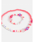 Набор (бусы + браслет) детский Maddy разноцветный