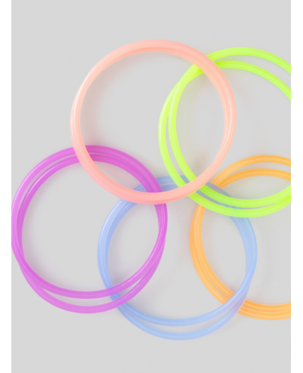 Набор из 10 браслетов дет. Hollow разноцветный