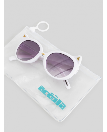 Очки солнцезащитные детские Kitty молочный