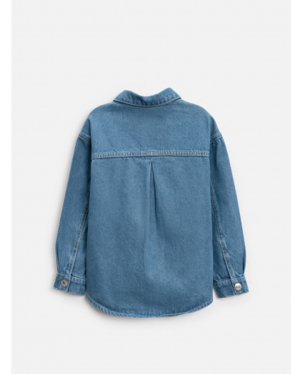 Куртка джинсовая детская для девочек Rattata голубой