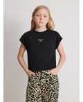Футболка детская для девочек Sliva черный