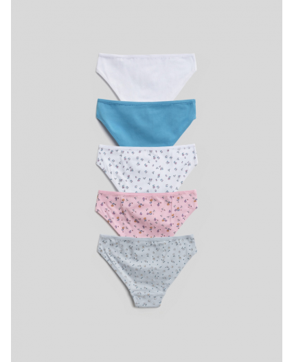 Трусы детские для девочек в наборе из 5 шт. Uruguay цвет в ассортименте