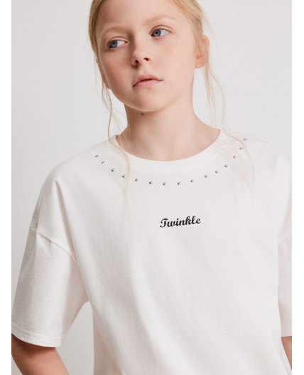 Футболка детская для девочек Adenium белый