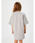 Платье детское для девочек Bird серый меланж