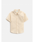 Сорочка верхняя детская для мальчиков Bonapo светло-бежевый