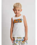 Набор детский для мальчиков ((1)майка и (2)шорты) Hercules молочный принт