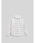 Сорочка верхняя детская для мальчиков Klemento серая клетка