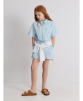 Шорты детские для девочек Messia голубая полоска