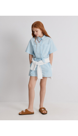Шорты детские для девочек Messia голубая полоска
