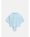 Блузка детская для девочек Messia_bl голубая полоска