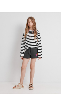 Шорты детские для девочек Mirt пепельно-серый