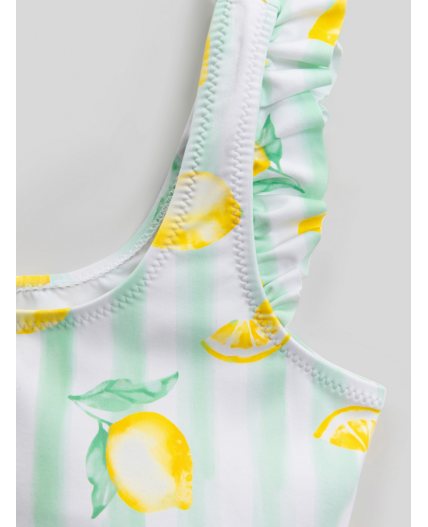 Костюм купальный детский для девочек Missuri желтый принт