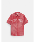 Сорочка верхняя детская для мальчиков Rasselo красная клетка