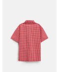 Сорочка верхняя детская для мальчиков Rasselo красная клетка