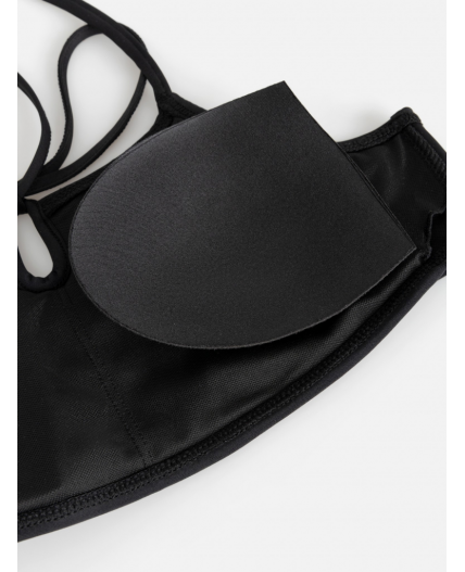 Костюм купальный детский для девочек Vega черный